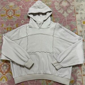 Aerie Oversized Patchwork Sherpa Hoodie